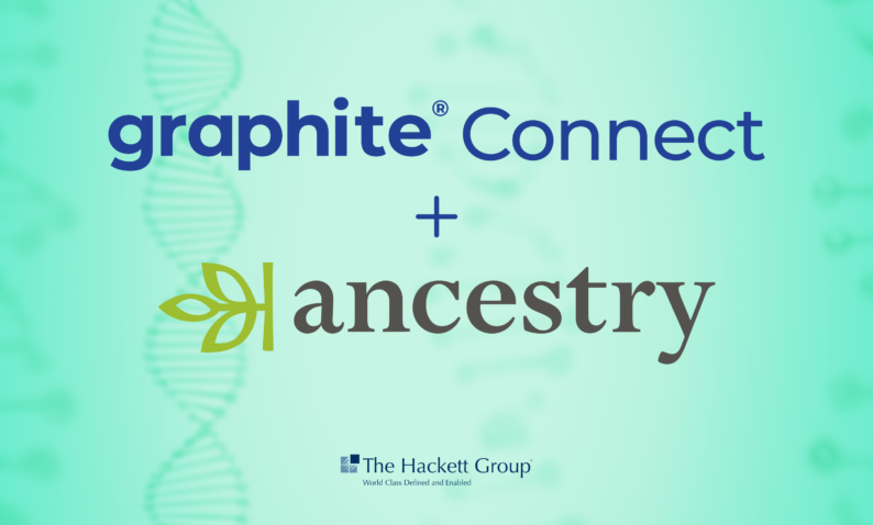 Image of Graphite Connect and Ancestry Logos hosted by The Hackett Group