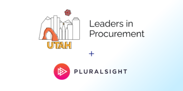 Utah Leaders in Procurement and Pluralsight logos