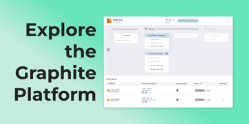 Text: Explore the Graphite Platform and screen shot of Graphite Connect Platform