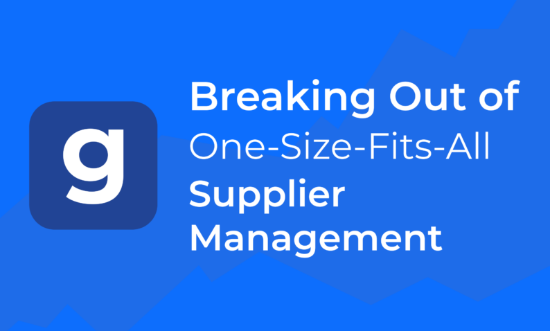 Graphite Logo and text: Breaking out of one-size-fits-all Supplier Management